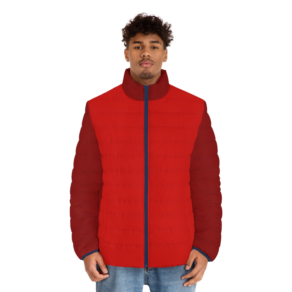 Men's Red Puffer Jacket