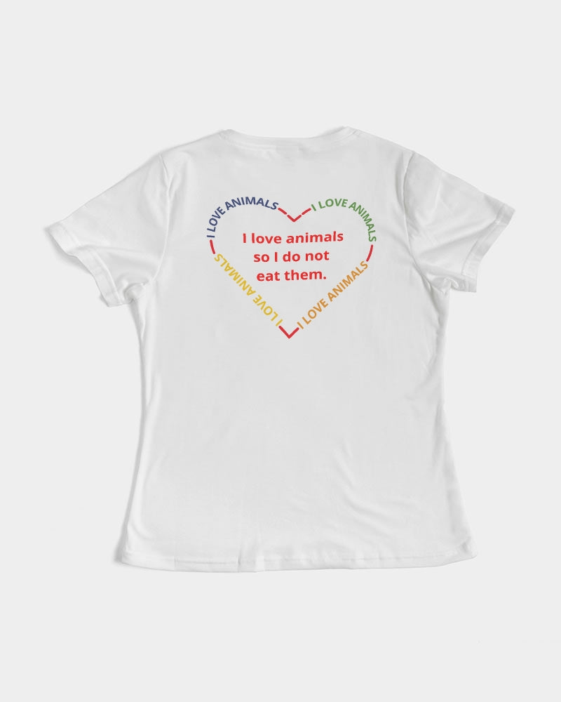 Vegan Heart Ladies Tee