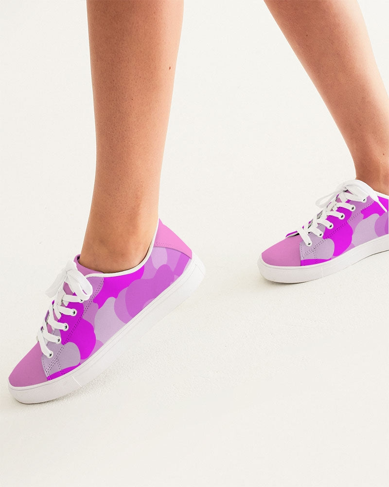 Pink Fusion Ladies Faux-Leather Sneaker