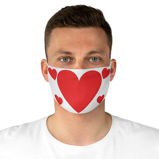 Big Red Heart Fabric Face Mask
