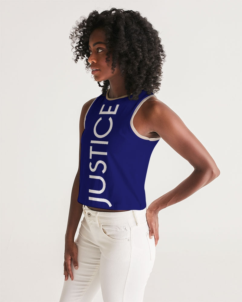 Freedom and Justice Ladies Cropped Tank