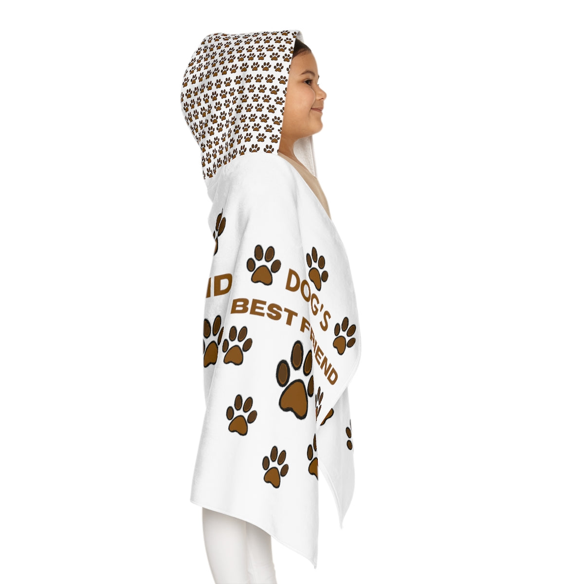 Dog's Best Friend Kids Hooded Towel