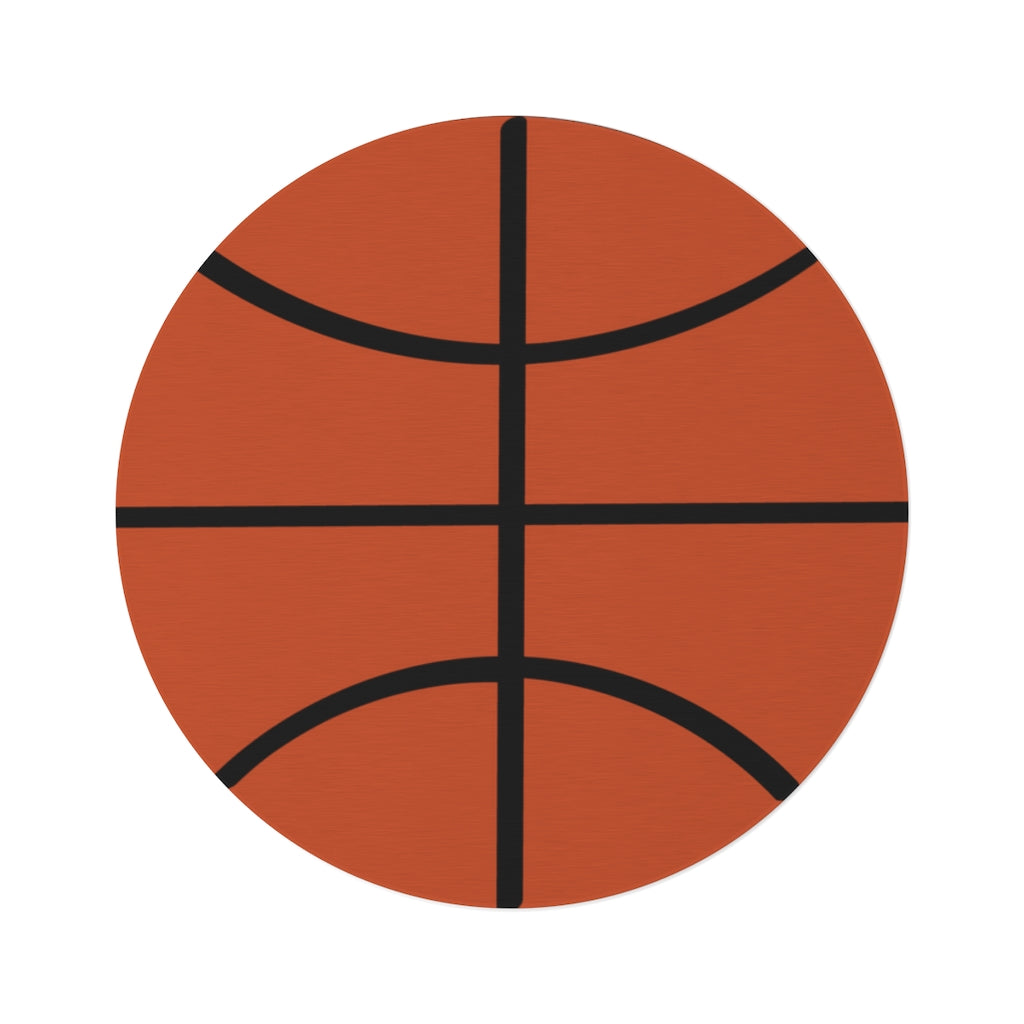 Basketball Round Rug