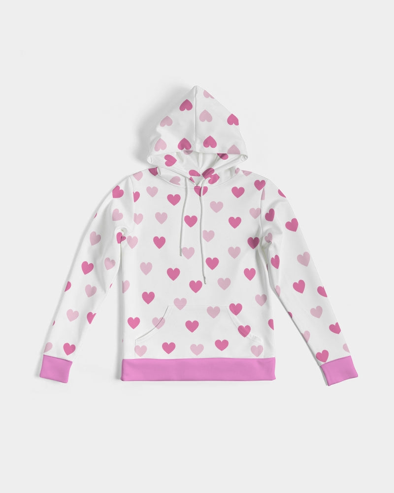 Pink Hearts Ladies Hoodie