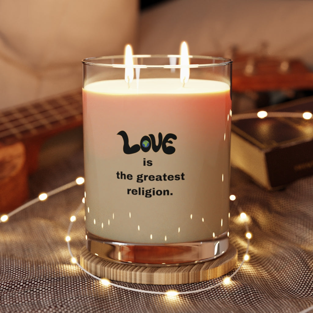 Love Is The Greatest Religion Scented Candle, 11oz