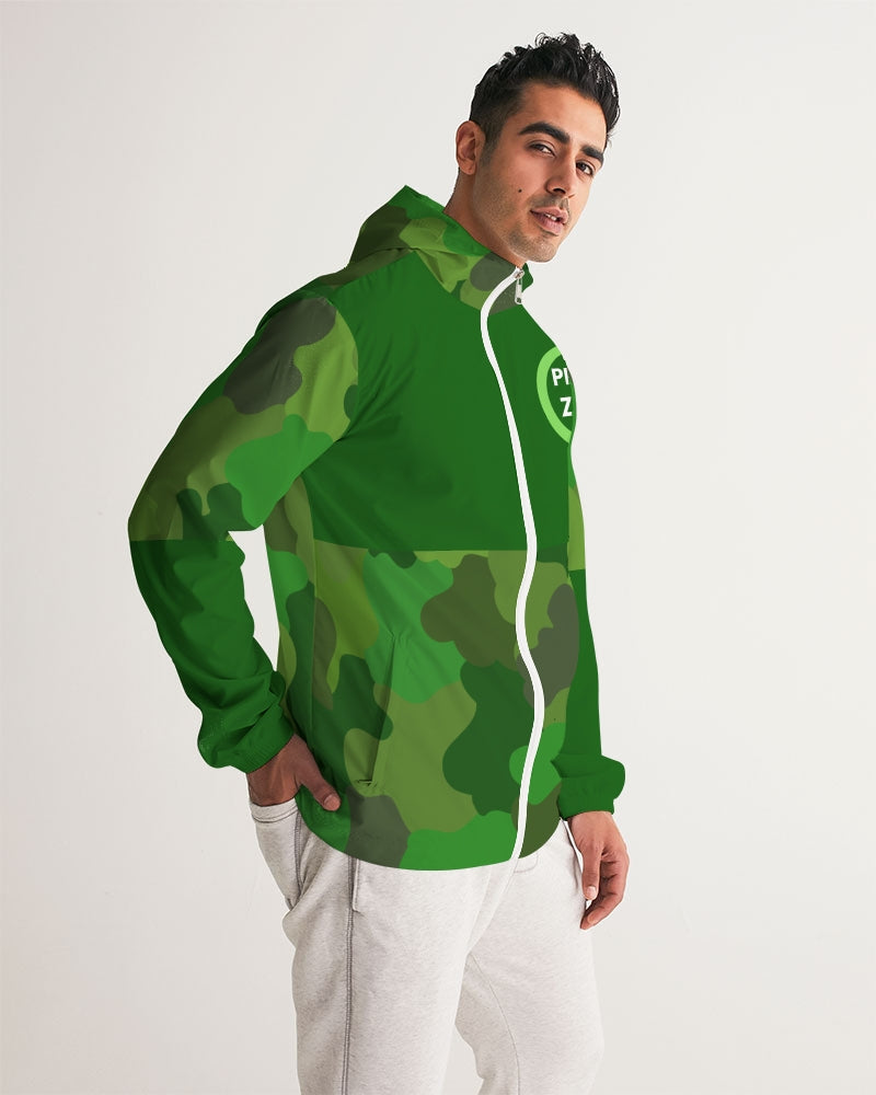 Green Fusion Men's Windbreaker