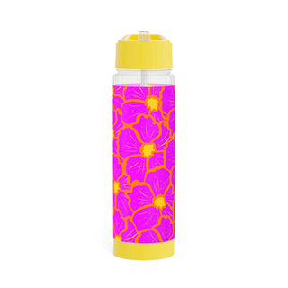 Buy yellow Cali Flower Infuser Water Bottle