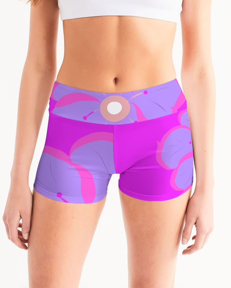 Passion Flower Ladies Mid-Rise Yoga Shorts