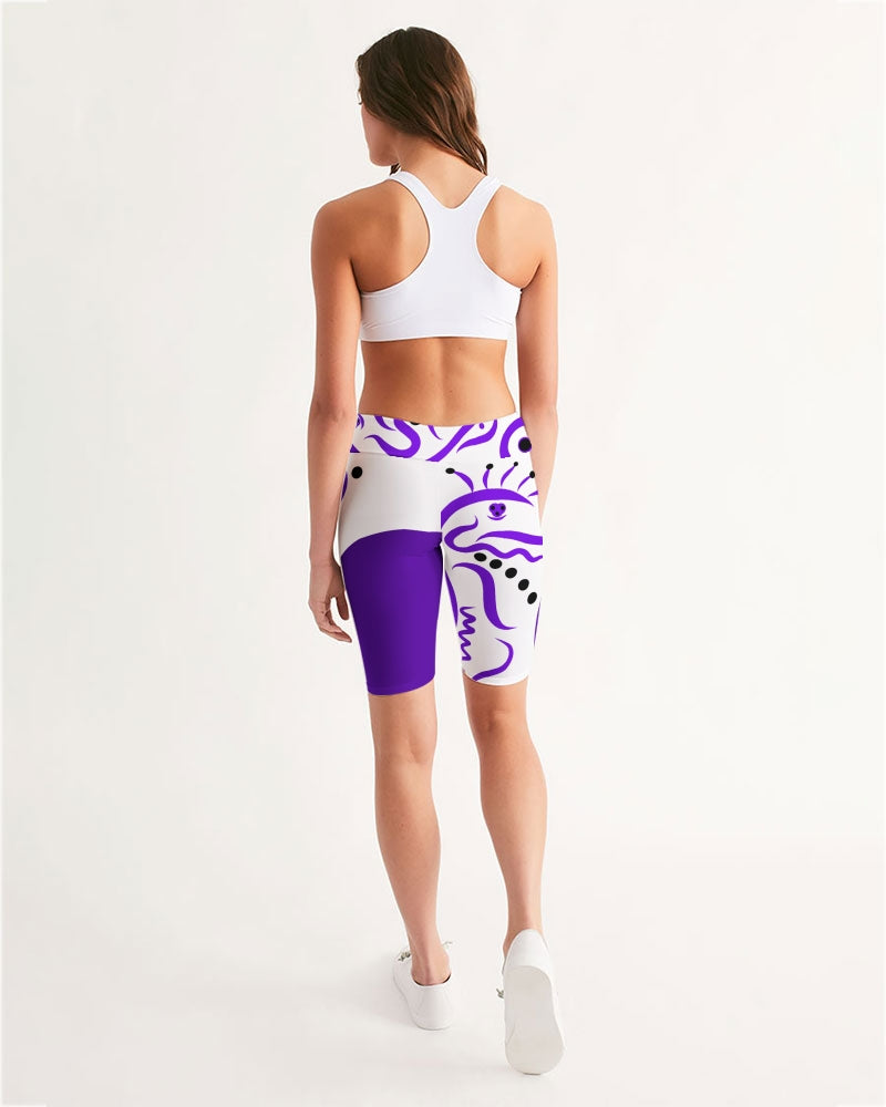 Purple Dragon Ladies Mid-Rise Bike Shorts - 0