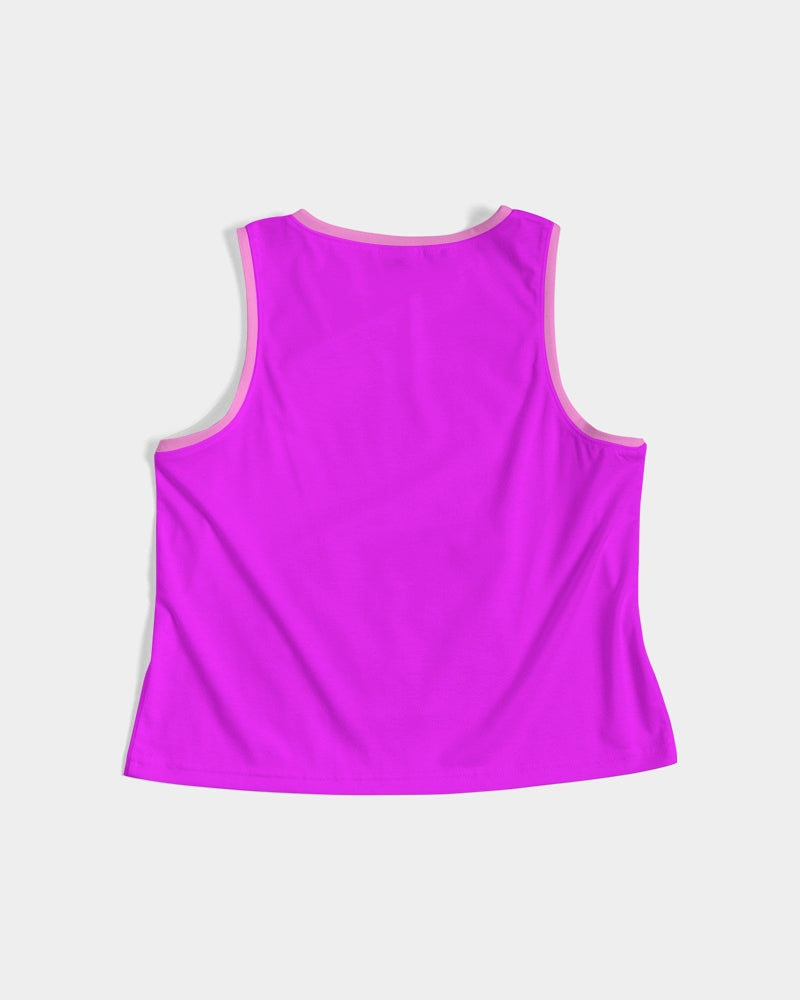 Pink Pink Ladies Cropped Tank