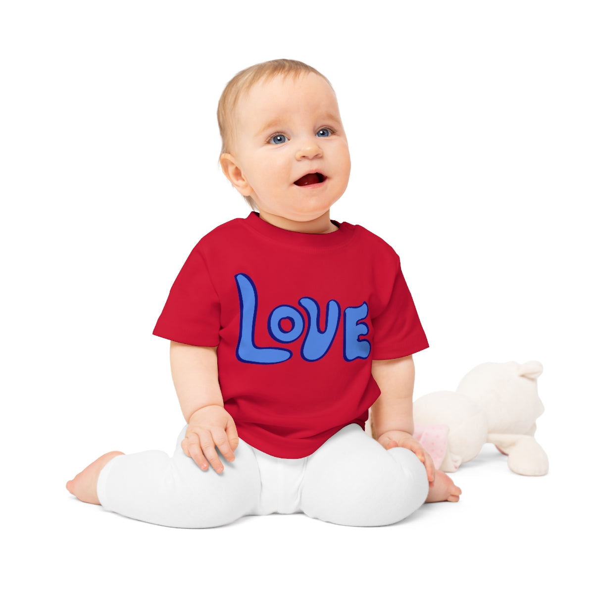 Blue LOVE Baby T-Shirt