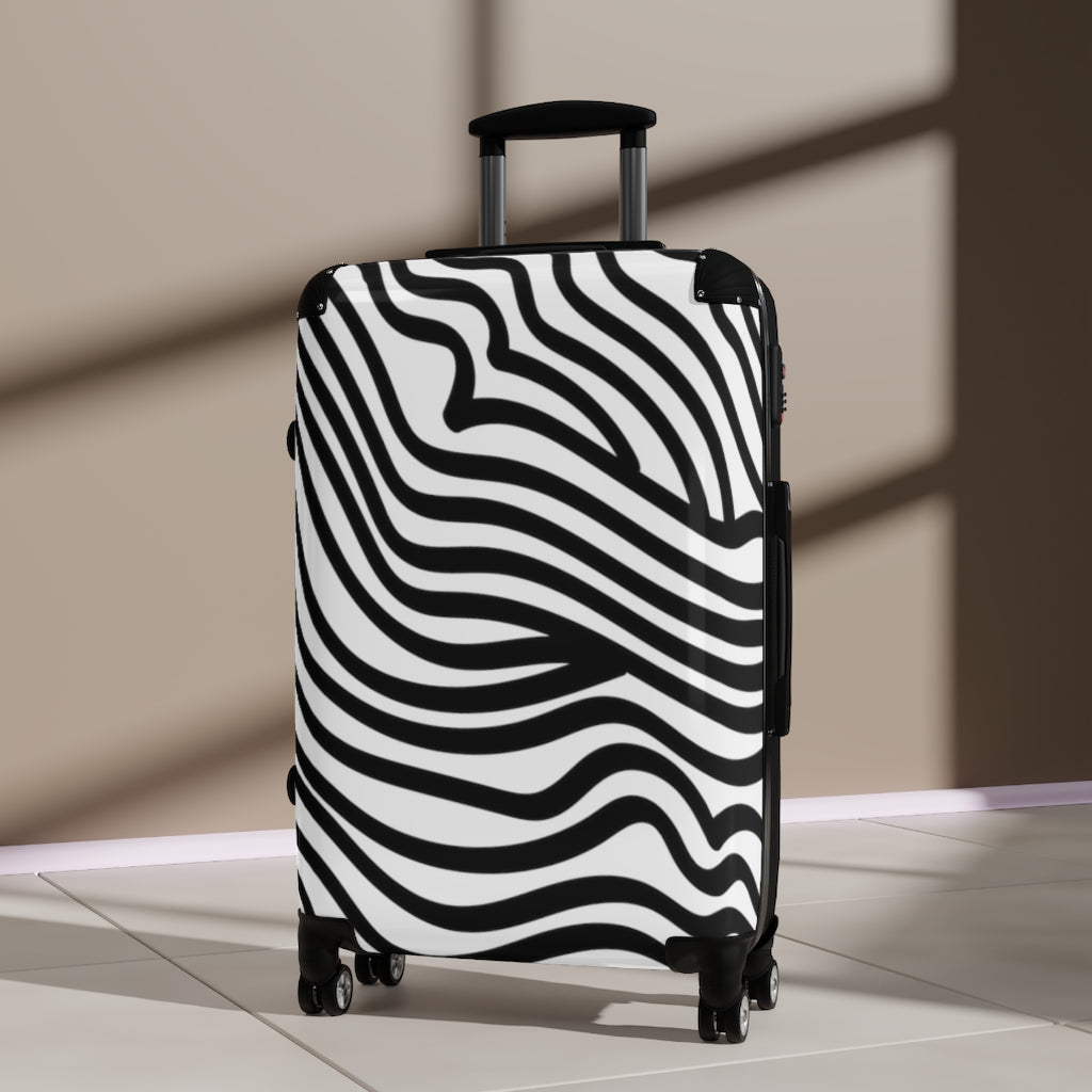 Zebra Print Suitcases