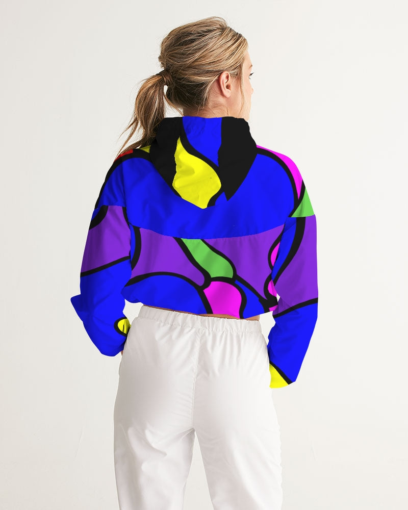 Tibetan Apple Ladies Cropped Windbreaker