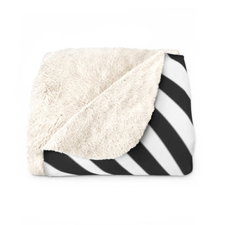 Zebra Print Sherpa Fleece Blanket