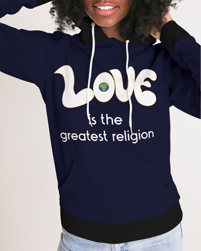 Love Is The Greatest Religion Ladies Hoodie