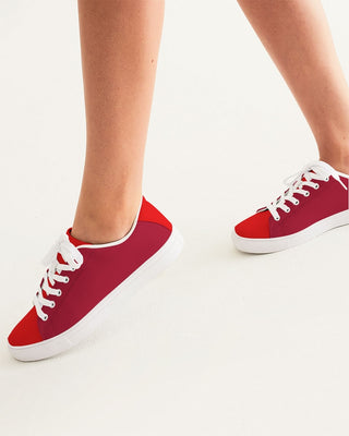 Berry Cherry Ladies Faux-Leather Sneaker