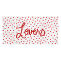 Red Hearts Lovers Premium Towel