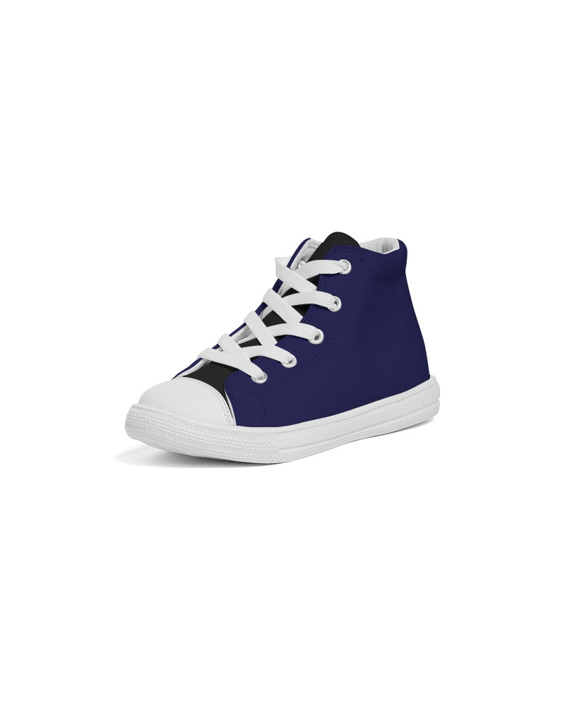 Black Berry Kids High Top Canvas Shoe