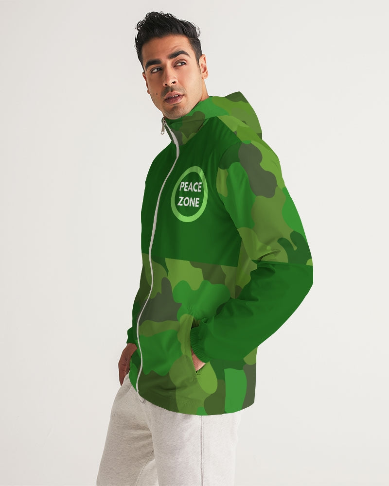 Green Fusion Men's Windbreaker