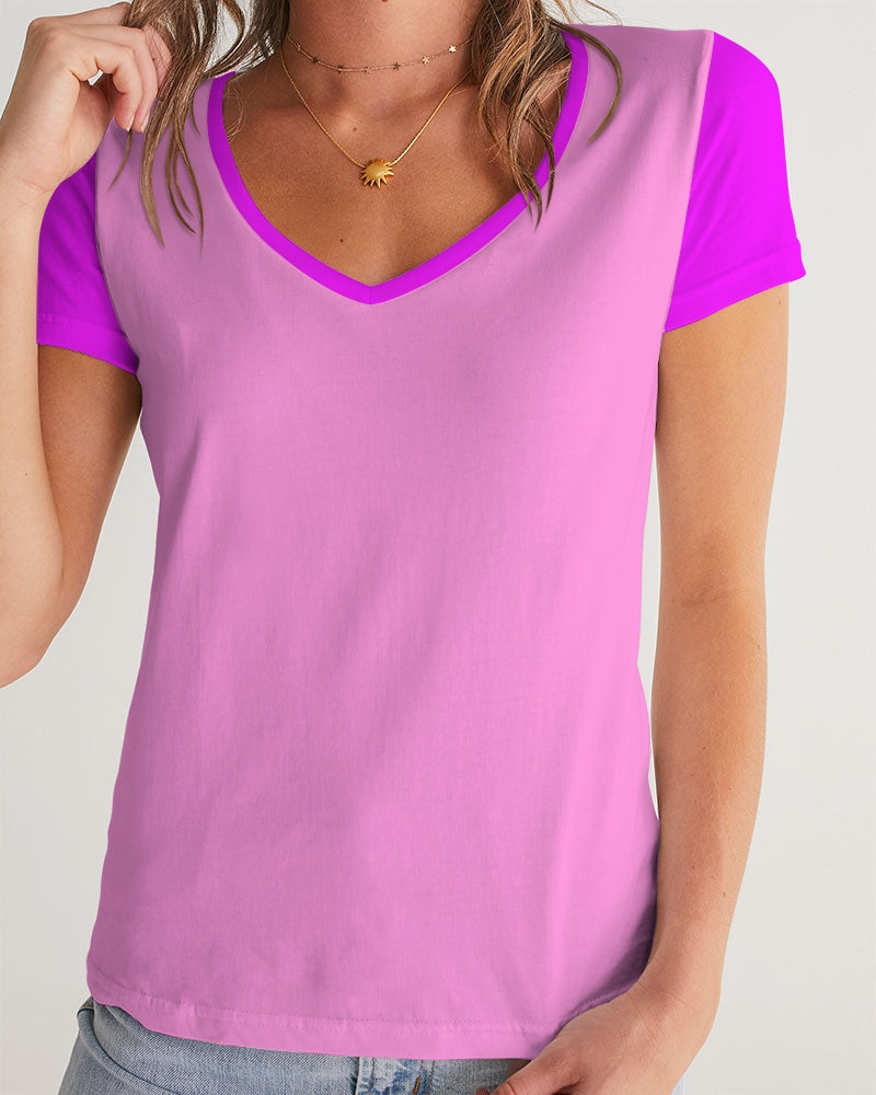 Pink Pink Ladies V-Neck Tee