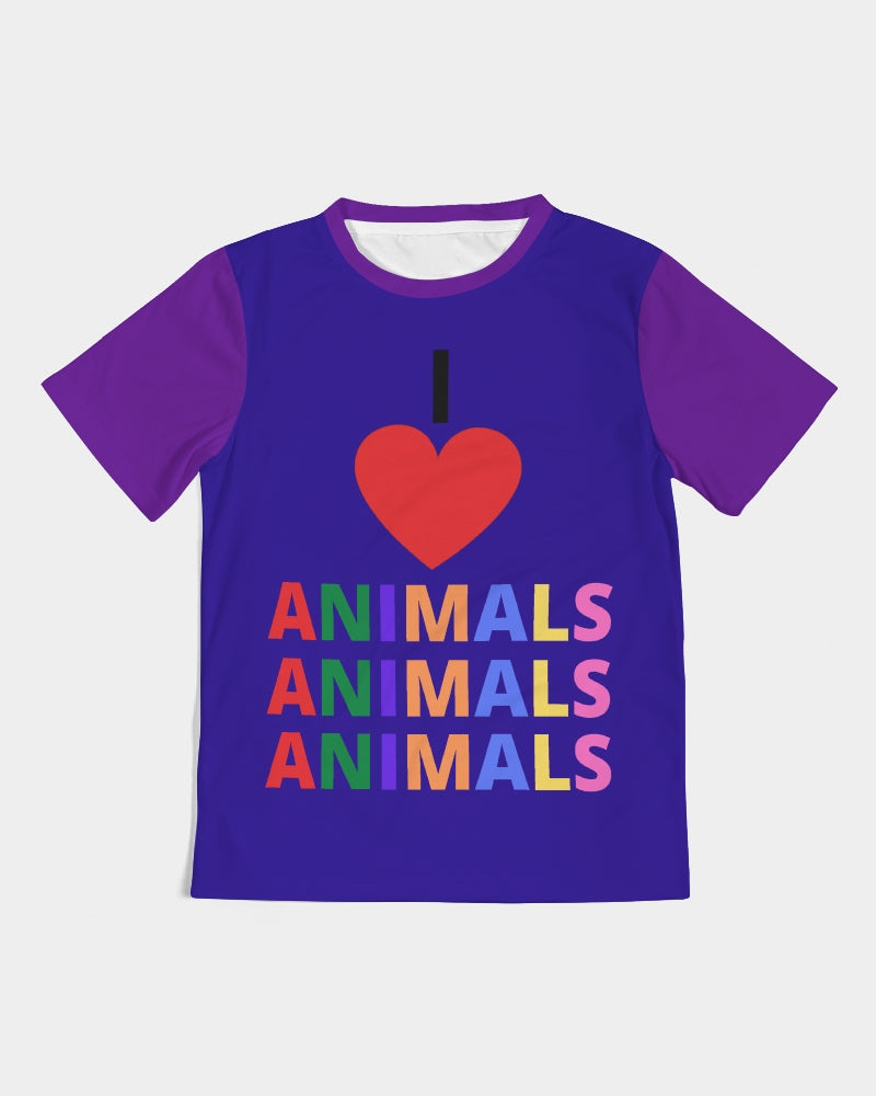 I LOVE ANIMALS Blue Boys T-Shirt