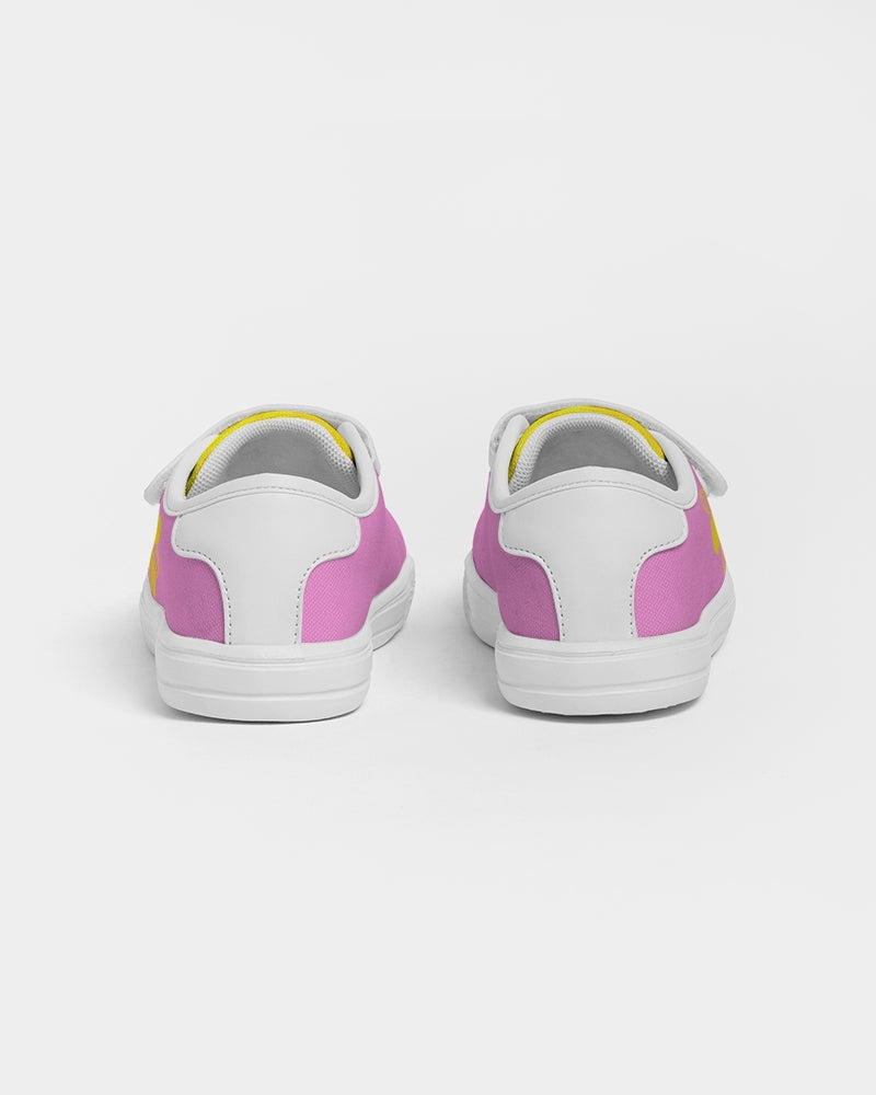 Sunflower Pink Girls Velcro Sneaker