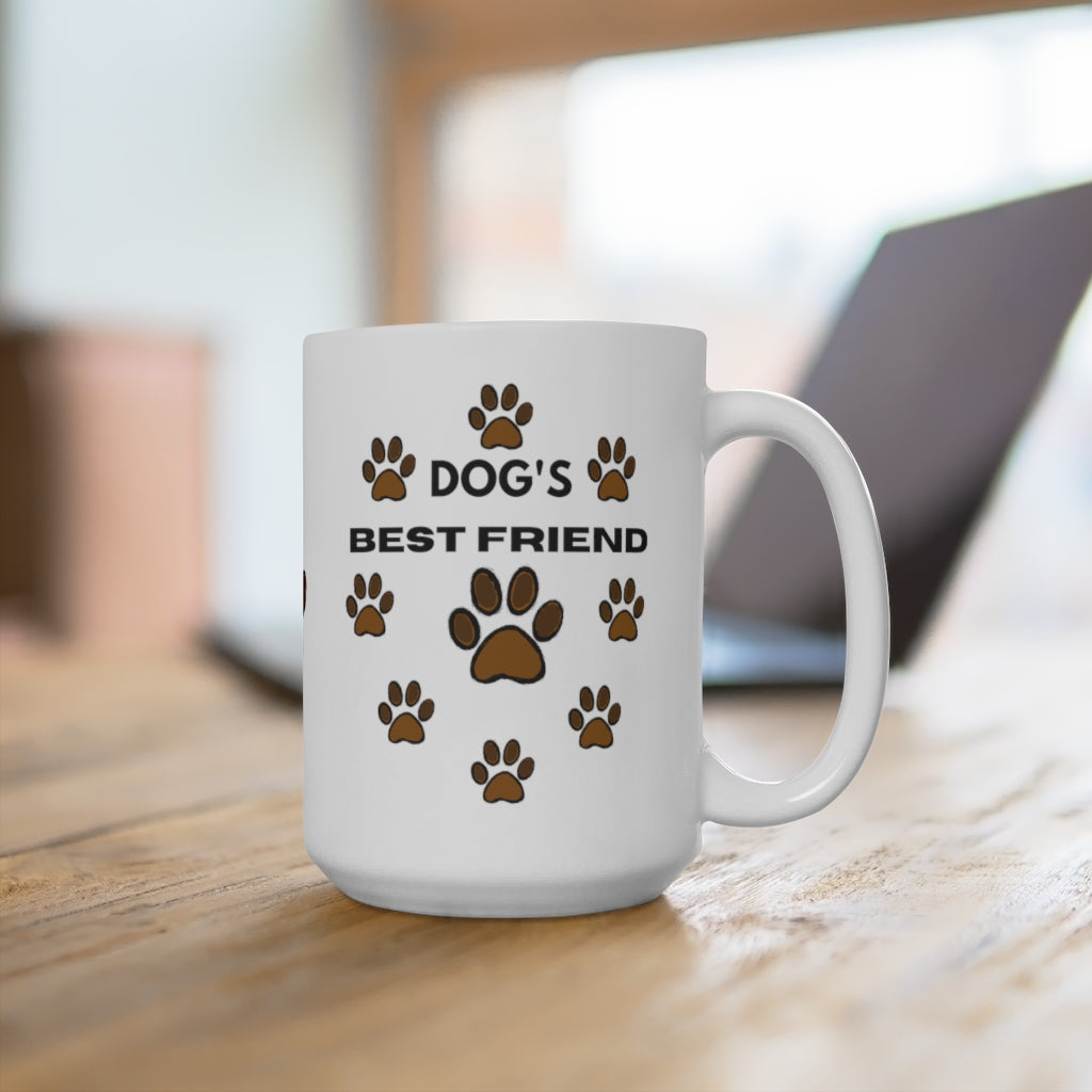 Dog's Best Friend Ceramic Mug 15oz