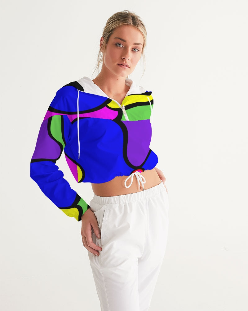 Tibetan Apple Ladies Cropped Windbreaker