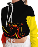 Don't Forget To Stretch Ladies Cropped Windbreaker