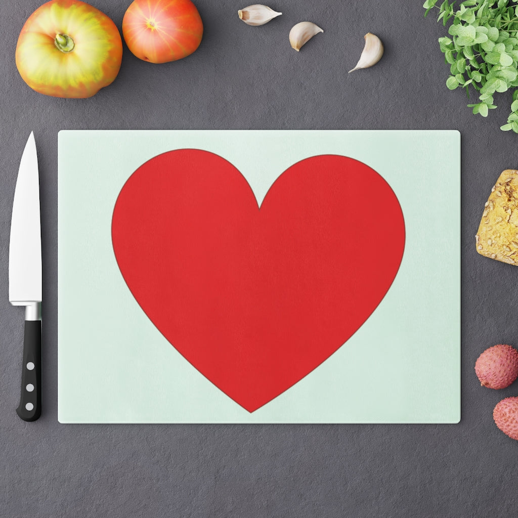 Big Red Heart Cutting Board