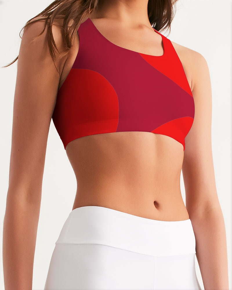 Berry Cherry Ladies Seamless Sports Bra