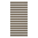 Black /White Stripe Mink-Cotton Towel