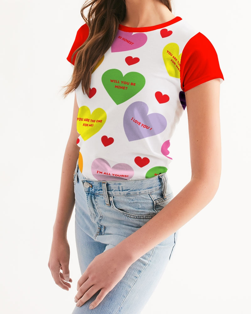 Sweet Tart Hearts Ladies Tee