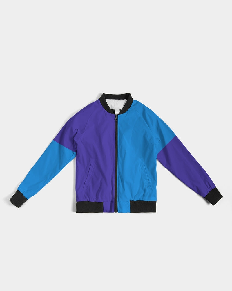 Blue Turqu Ladies Bomber Jacket