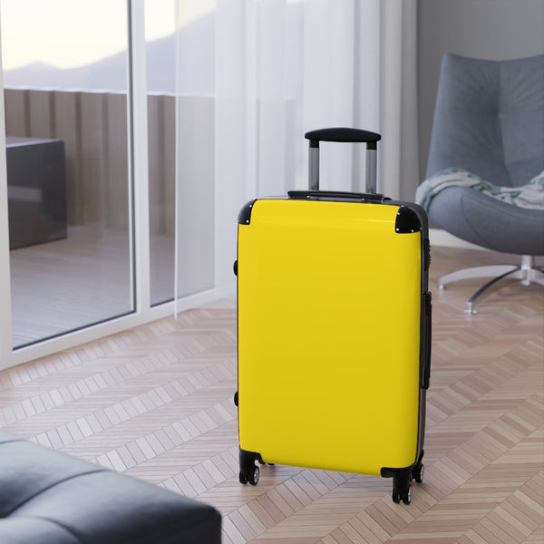 Bright Yellow Suitcases