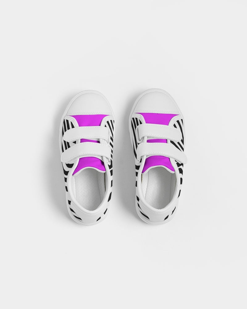 Zebra Hot Pink Girls Velcro Sneaker - 0