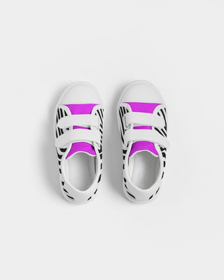 Zebra Hot Pink Girls Velcro Sneaker