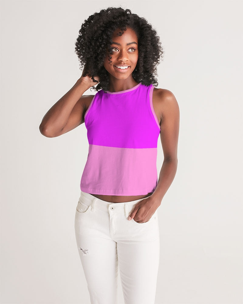 Pink Pink Ladies Cropped Tank