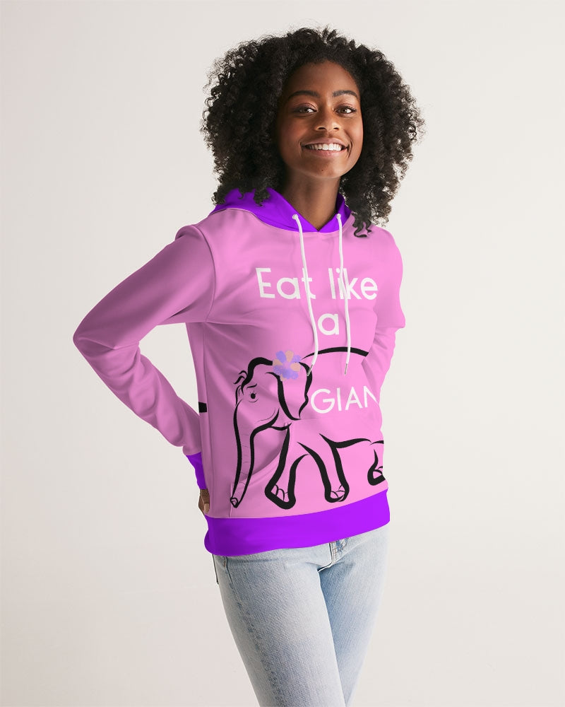 Eat Like A Giant Pink Ladies Hoodie