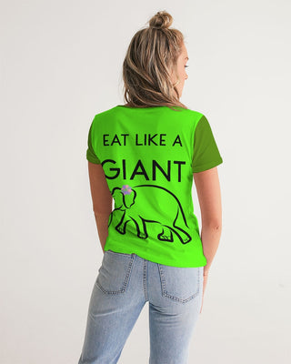Eat Like A Giant Ladies V-Neck Tee