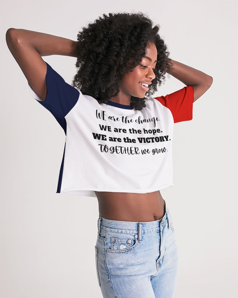 Unity and Freedom Ladies Lounge Cropped Tee