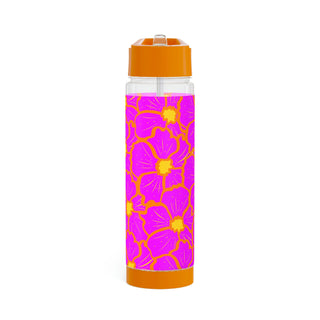 Buy orange Cali Flower Infuser Water Bottle