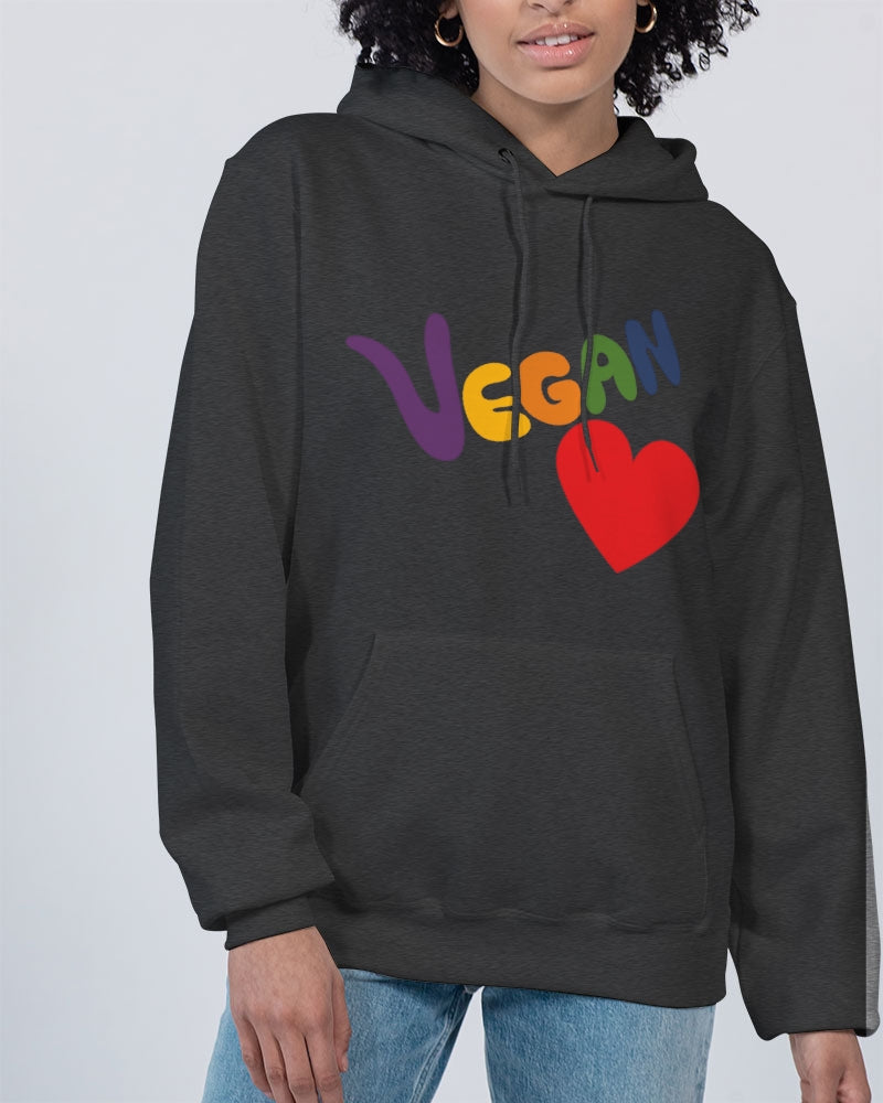 Vegan Heart Ladies Hoodie | Champion