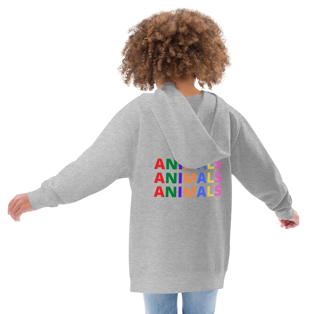 I LOVE ANIMALS Boys Fleece Hoodie - 0