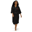 Lovers Embroidered Satin Robe