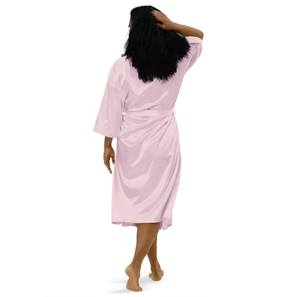Lovers Embroidered Satin Robe